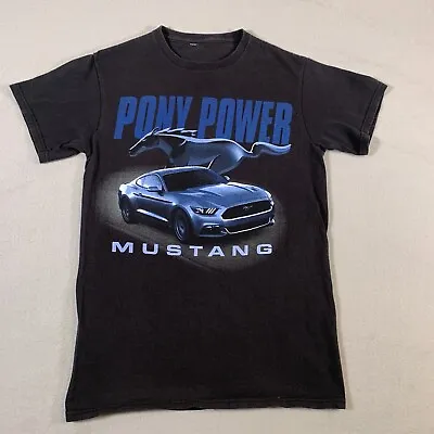 Ford Mustang Shirt Adult Small Black Pony Power Outdoors Racing Muscle Car U38 • $10.46