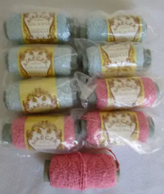 8+Jaeger Of England Sunlin-Spun Yarn - 50% Irish Linen 50% Acrylic Orlon- Bernat • $19.99