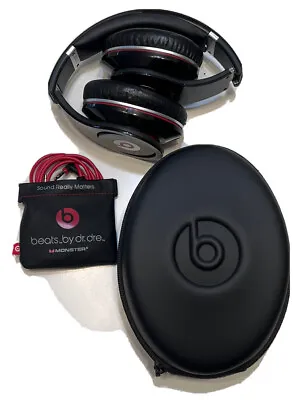 Monster Beats By Dr. Dre Studio Wired Headphones Tested & Working With Case • $29.99