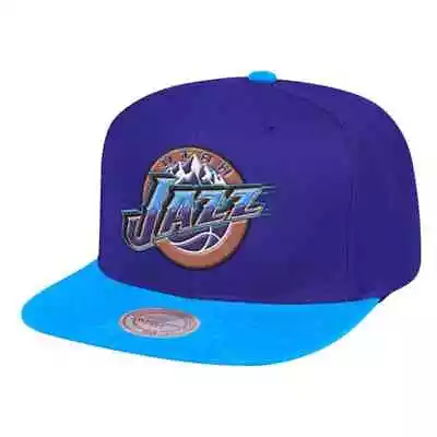 Men's Mitchell & Ness Purple/Teal NBA Utah Jazz Wool 2 Tone HWC Snapback - OSFA • $24.95