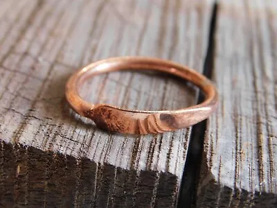 Solid Copper Hammered Band Healing Statement Ring Men Women Arthritis Jewellery • $7.56
