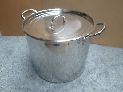 $60 • Buy 14.5  Wide 12  Tall 30 Quart Stainless Steel Stock Pot