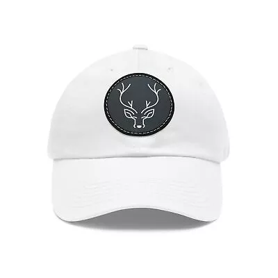 Dad Hat With Leather Patch (Round) • $15.03