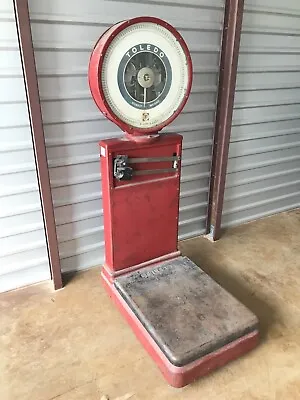 Large Vintage Toledo Scale - 6ft Tall And Can Weigh Items Up To 900lbs • $2500