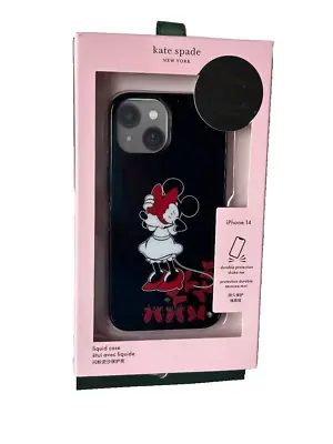 NWT $55 Kate Spade X Disney Minnie Mouse Liquid Phone Case For IPhone 14 • $29.99