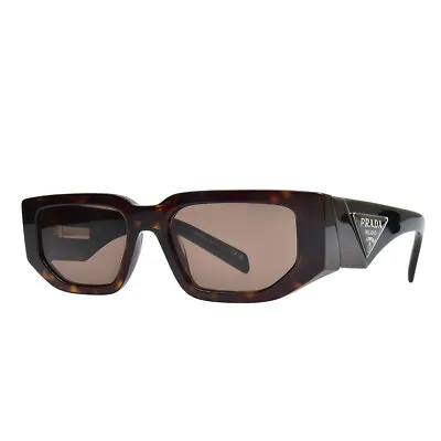 Prada PR 09ZS 2AU06B Tortoise Plastic Rectangle Sunglasses Brown Lens • $262.34