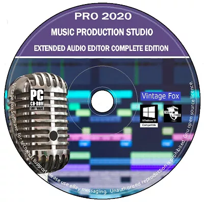 Music Production Studio Multi-Track Audio Editor Recorder Mixer Extended Edition • £5.95