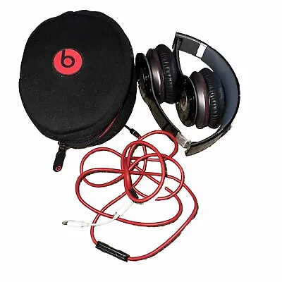 Beats By Dr. Dre Monster Solo HD Wired Over-The-Ear Headphones With Case  EUC • $42.49