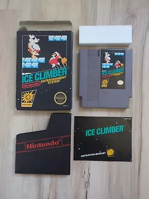 Ice Climber NES CIB Complete Black Box Rev A W/ Manual Foam Sleeve  • $163.21
