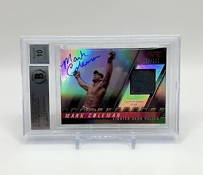 Mark Coleman 2010 Topps UFC Knockout Gear Relic /188 Autograph BGS 10 Auto SSP • $39.99