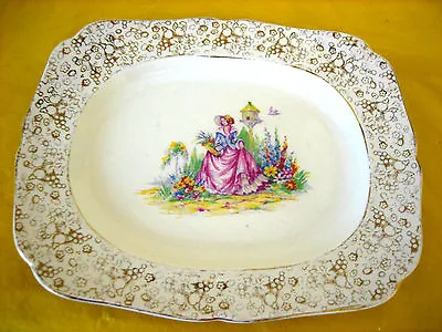 H&k Tunstall Crinoline Lady Serving/meat Plate 11.5  contact 1xmore Available • £9.99