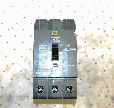 Square D EDB34020 Circuit Breaker • $279.23