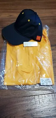 Mcdonald's Gold Medium Polo McDonald's Nametag & McDonald's Hat Combo • $50.58