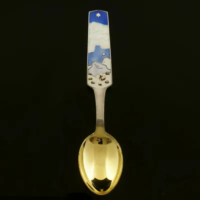 Danish Gilded Christmas Spoon 1963 - A. Michelsen • $100