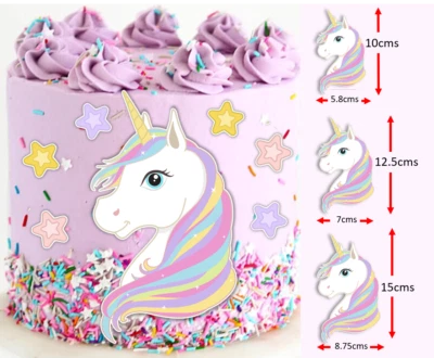 Unicorn Cake Topper Edible Icing Image Cut Out Decal Party Decoration #167 • $18.95