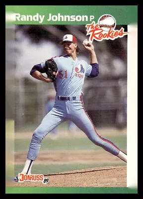 1989 Donruss The Rookies Randy Johnson Rc #43 Montreal Expos • $1.99