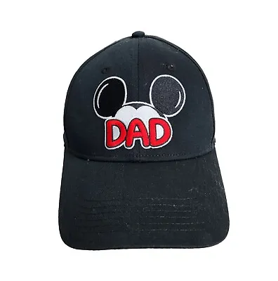 Disney Dad Spell Out Baseball Cap Hat Embroidered Mickey Ears OS Hook And Loop • $9.99