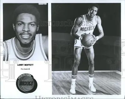 1977 Press Photo Houston Rockets Forward Larry Moffett - RRQ50343 • $19.99