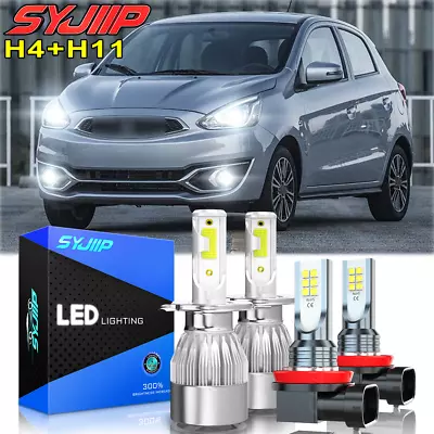 For Mitsubishi Mirage 2014-2019 Combo H4 9003 H11 Headlight Fog Light Bulbs • $19.99