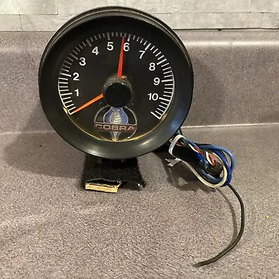 Cobra Shelby Mustang Tachometer 10000 RPM (MOUNT WOOD CHIPPED) See Photos • $199.99