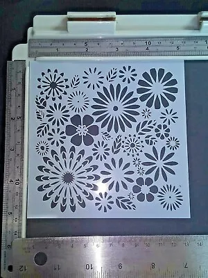 Flower Floral Stencil Scrapbooking Card Making Airbrush Painting Home Decor Art • £2.25