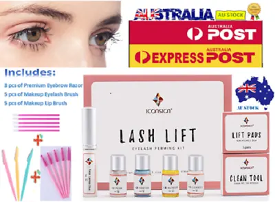 $19.99 • Buy LASH LIFT KIT Eyelash Exentions With Eyebrow Razor And Makeup Tool Premium Pack