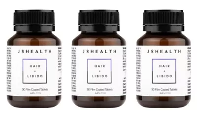 3X JS HEALTH Hair Plus Libido 30caps RRP $89.90 • $49