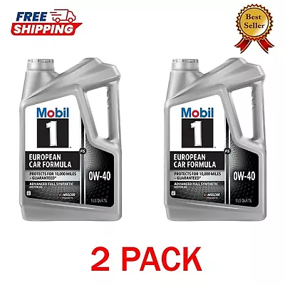 🔥2 PACK🔥 Mobil 1 FS European Car Formula Full Synthetic Motor Oil 0W-40 5 Qt • $46.99