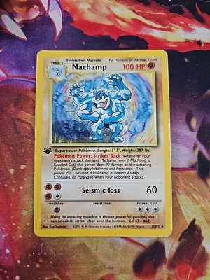 £0.99 • Buy Pokémon TCG Machamp Base Set 8/102 Holo 1st Edition Holo Rare