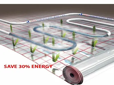 Underfloor Insulation Heating Membrane For Under Laminate Wood Carpet Floor • £24.95