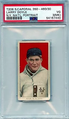 Larry Doyle 1909 T206 Portrait Psa 3 Sweet Caporal 350 460 Factory 30 💎 • $249.99