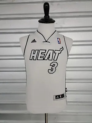 Miami Heat Dwayne Wade #3 White Hot Heat Jersey Adidas Small • $40