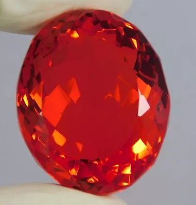 Certified 108.55 Ct Mexican Fire Opal | Red Orange | Natural Loose Gemstone • $29.33