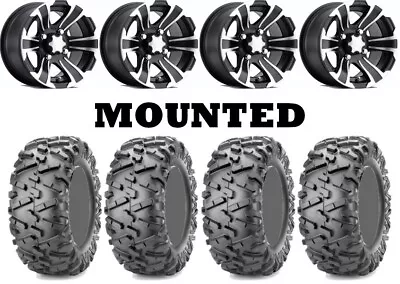 Kit 4 Maxxis Bighorn 2.0 Tires 25x8-12/25x10-12 On ITP SS312 Black Wheels FXT • $1321.23