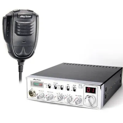 CB Mobile Transceiver ANYTONE ARES II AM/FM/SSB 10M + Software Cable • £209.99