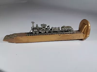 Rabco Mining Presents; Railroad Spike With Pewter Train On A Track.   • $19