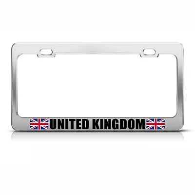 UNITED KINGDOM UK ENGLAND CHROME License Plate Frame Tag Holder • $17.99