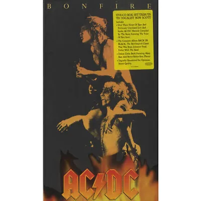 AC/DC Bonfire UK CD Album Box Set 5107742 EPIC 2003 • £56.19
