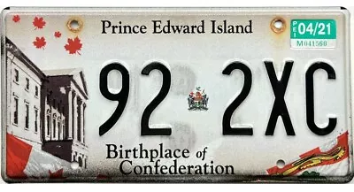 *99 CENT SALE*  2021 Prince Edward Island PEI License Plate #92-2XC No Reserve • $4.25