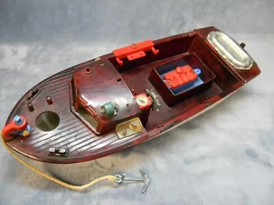 1950's Vintage Harbor Launch 14 Inch Plastic Toy Boat Project By Ideal • $20