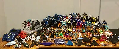 Massive Vintage Batman Kenner Lot: 55 Action Figures & 60 Accessories 80s & 90s • $345