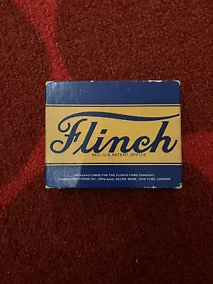 Vintage 1938 Parker Brothers  Flinch  Card Game Blue Box Complete + Instructions • $19.99