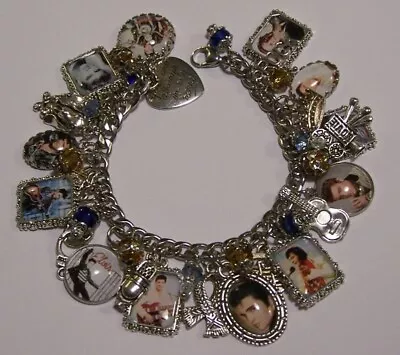 Elvis Presley Charm Bracelet Hand Crafted • $33.99