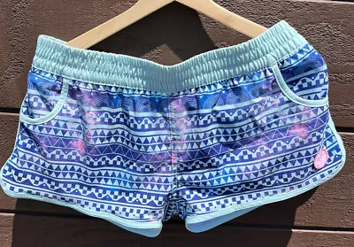 Maui And Sons Women’s Blue Tribal Board Shorts NWOT Size Medium Surf Beach • $12