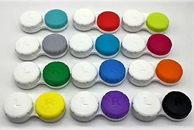 Play-Tec Premium Quality Contact Lenses Case12 Colours New Design Leakage Proof • £5.99