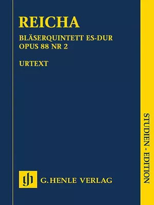 Study Score Reicha Quintet Wind Instruments E-flat Major Henle Urtext 7x10 Book • $22.95
