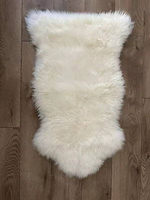 IKEA Genuine Australian Sheepskin Fur Rug Single Pelt 31  X 16  • £47.29