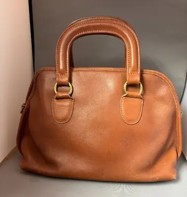 Vintage Coach Brown Baxter Satchel Doctor Bag Purse Leather Rare • $95