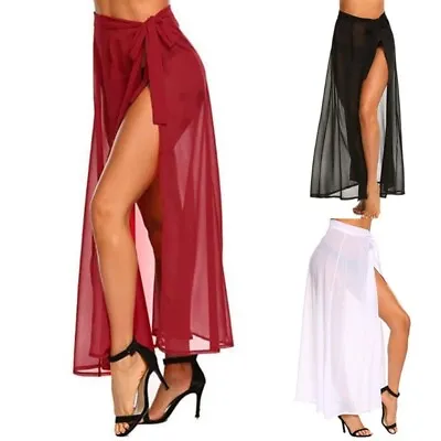 Womens Swimsuit Cover Up Summer Beach-Wrap Skirt Swimwear Bikini Cover-ups • $20.75