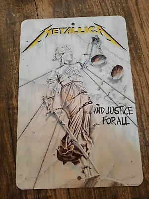 Metallica And Justice For All 8x12 Metal Wall Sign • $19.95